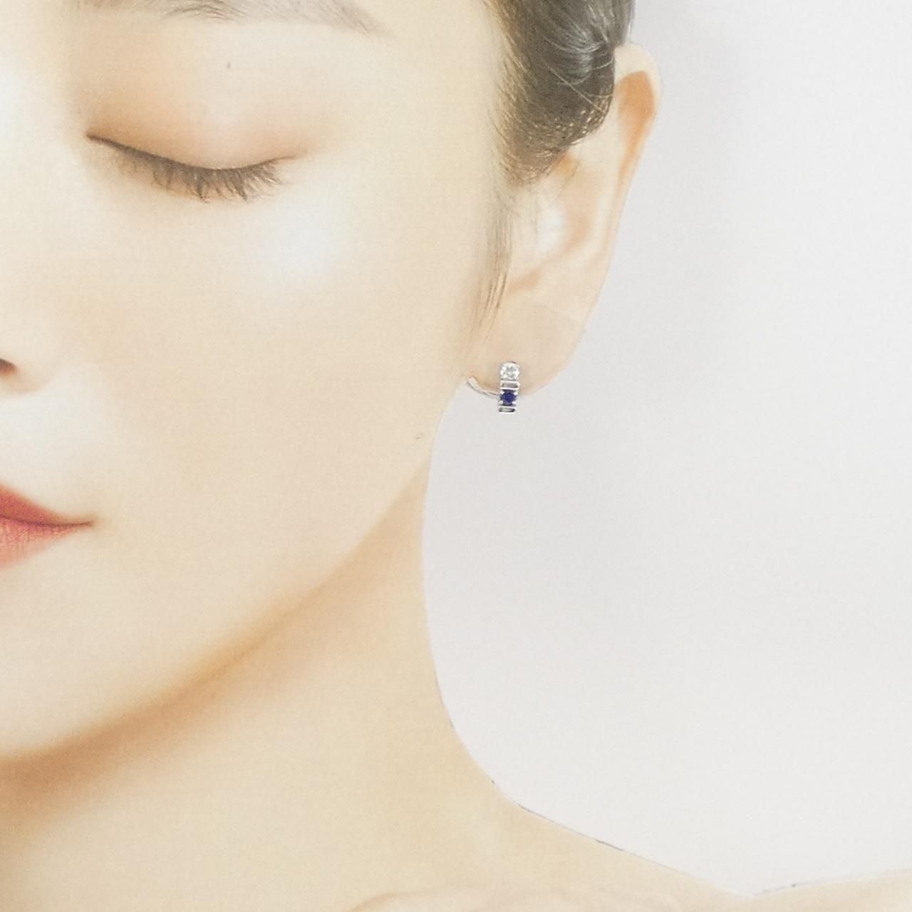  モワード サファイヤ ピアス 0.36 CT その他 アクセサリー