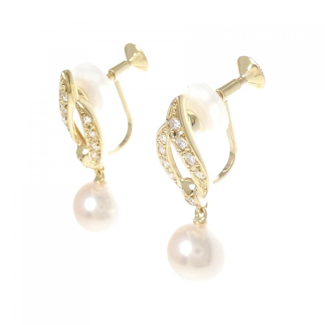 ミキモト　あこやパール　イヤリング　WGK14　7.7㎜7.9㎜ ミキモト アコヤパール イヤリング 7.7mm - メルカリ