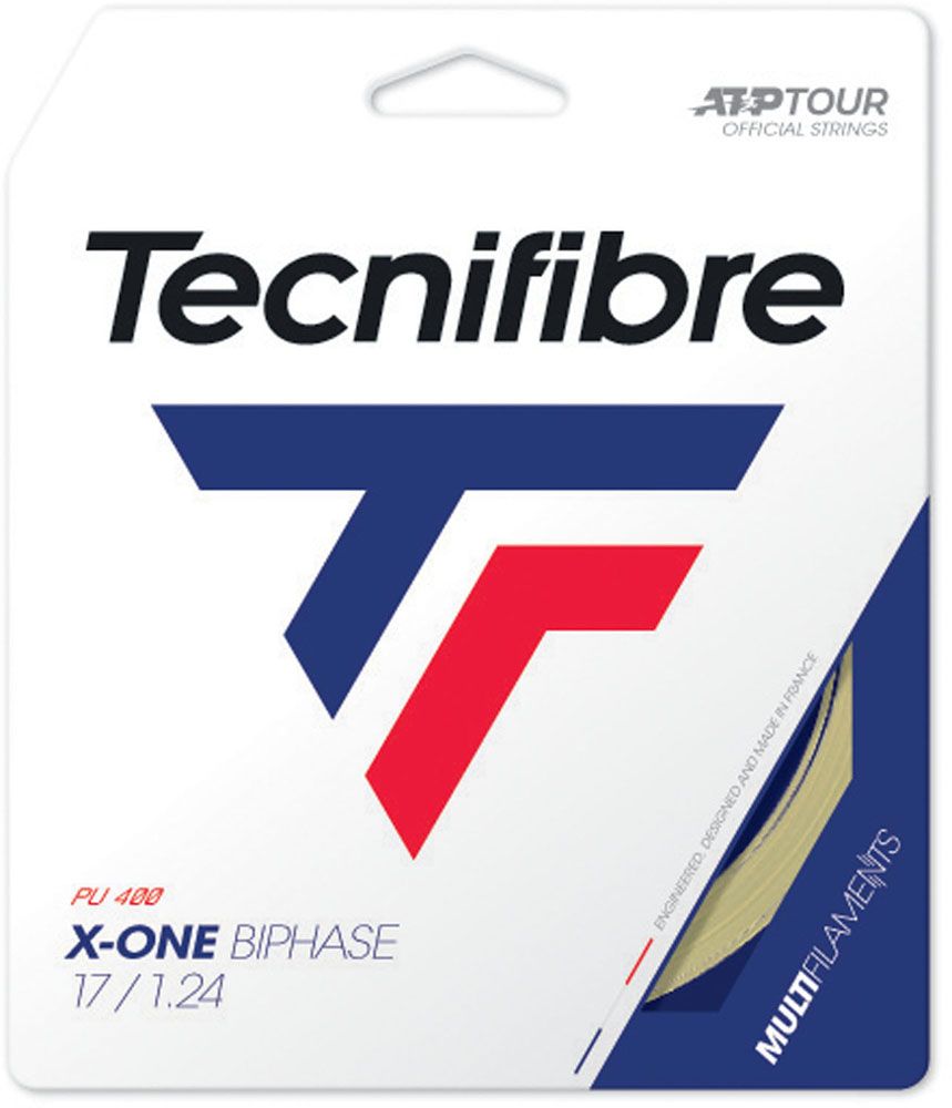 テクニファイバー Tecnifibre テニス X-ONE BIPHASE ナチュラル 1.30 12m 硬式テニス ストリング ガット 部活 クラブ メンテナンス ラケット 練習 試合 大会 トレーニング  01GXO130XN ナチュラル