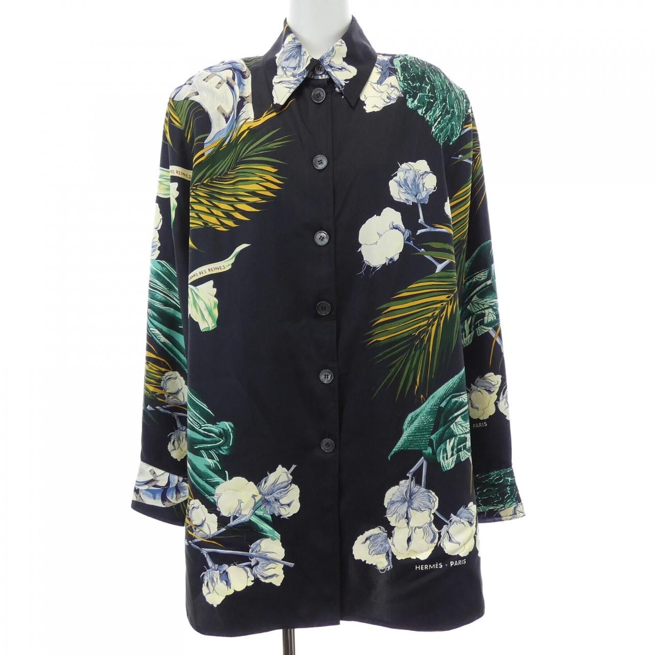 ヴィンテージ エルメス HERMES TURBANS DES REINES ツイルレーヌ シャツ