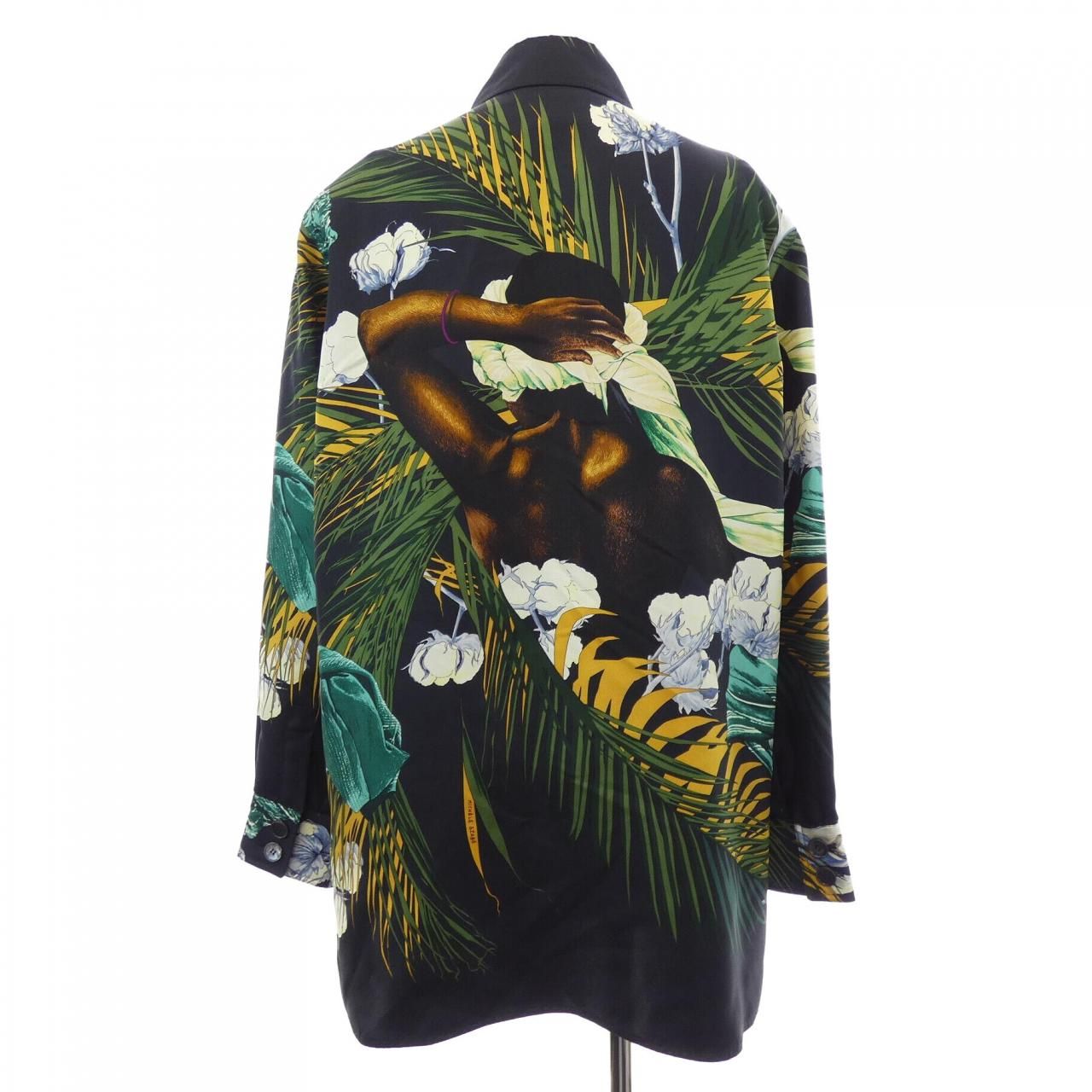 ヴィンテージ エルメス HERMES TURBANS DES REINES ツイルレーヌ. シャツ