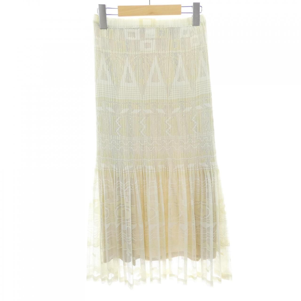 プリーツプリーズ PLEATS PLEASE 2007 幾何学メッシュ 消しプリーツ PP 61-JG 674 7561033 スカート