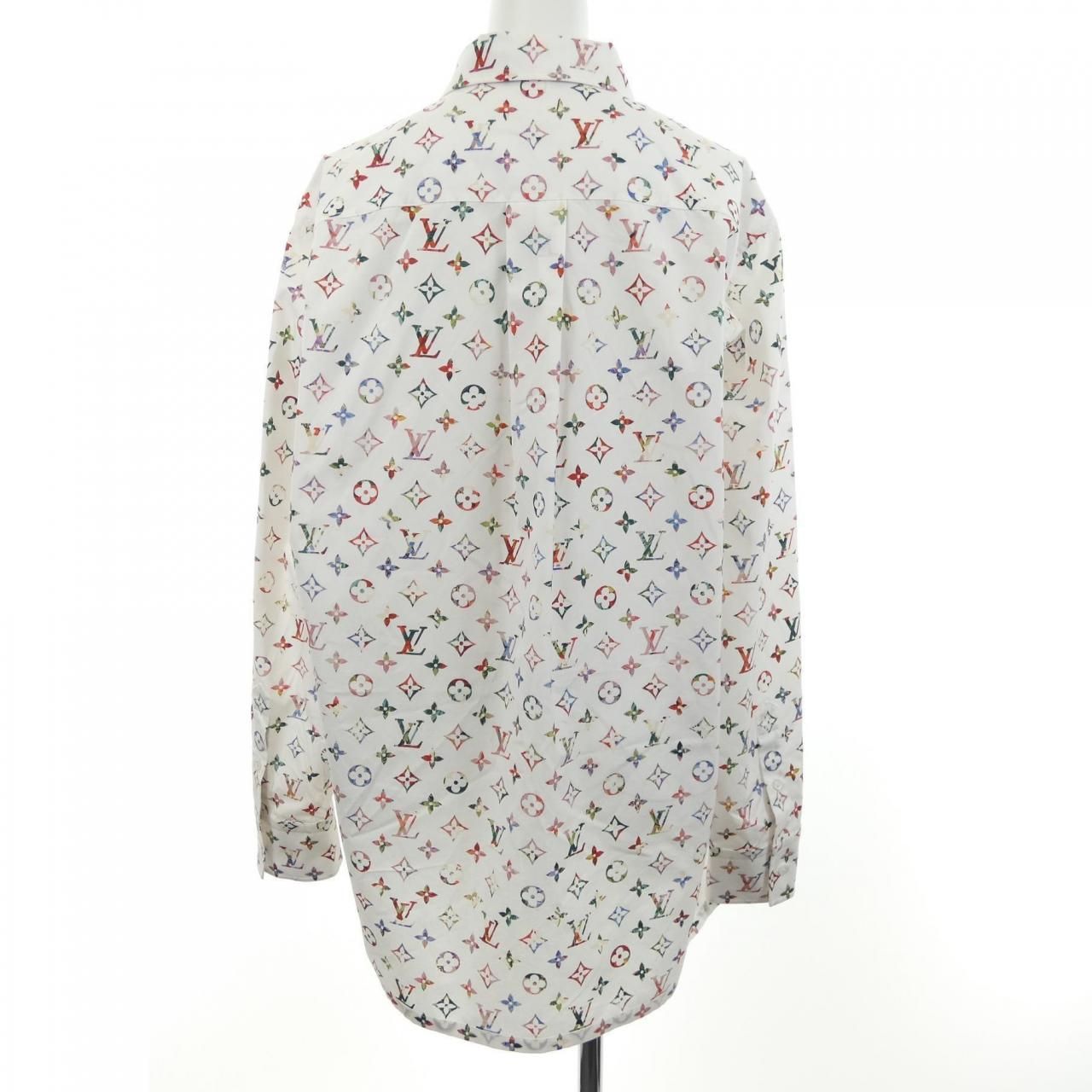 ルイヴィトン LOUIS VUITTON ヴィンテージフラワースカーフモノグラムシャツ シャツ
