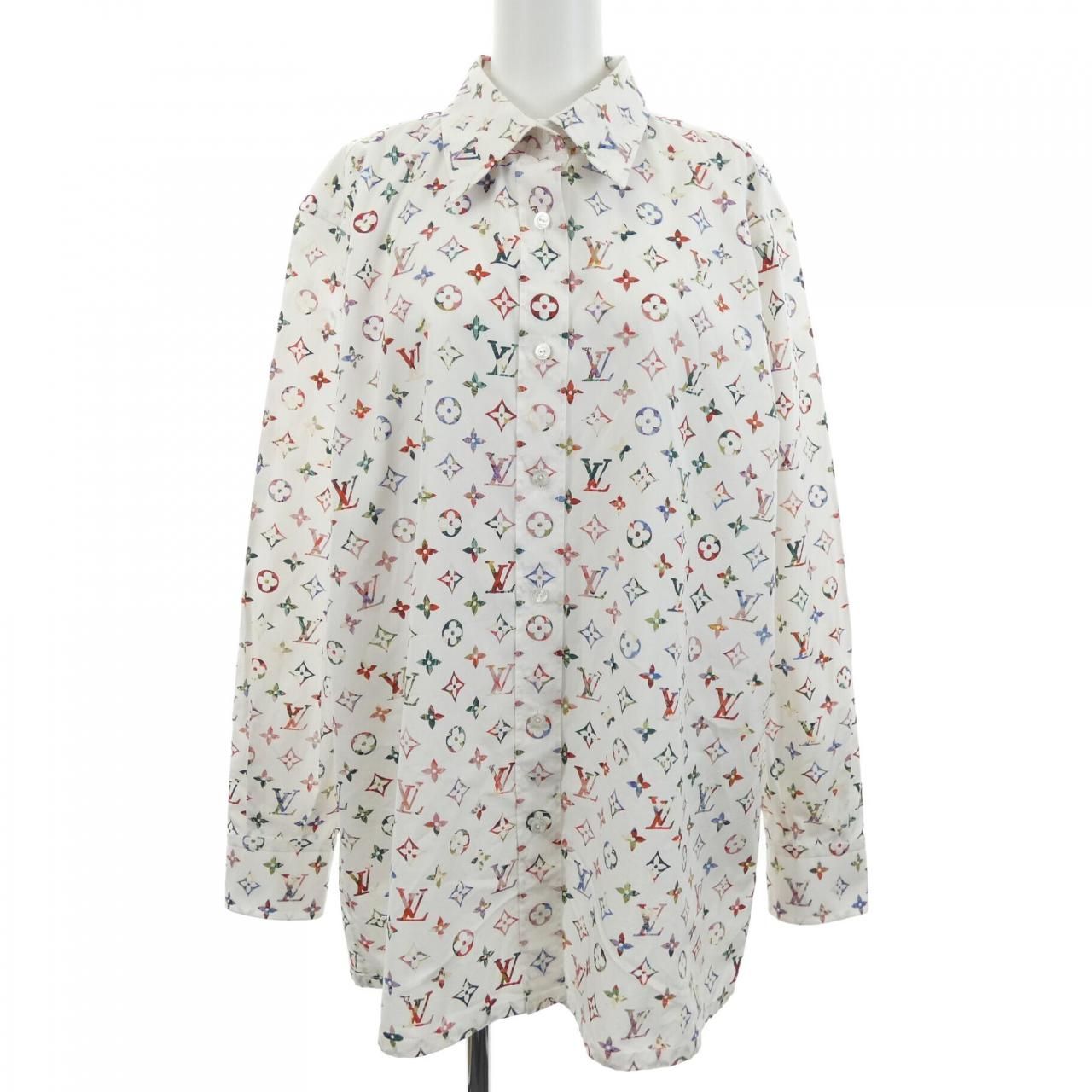 ルイヴィトン LOUIS VUITTON ヴィンテージフラワースカーフモノグラムシャツ シャツ