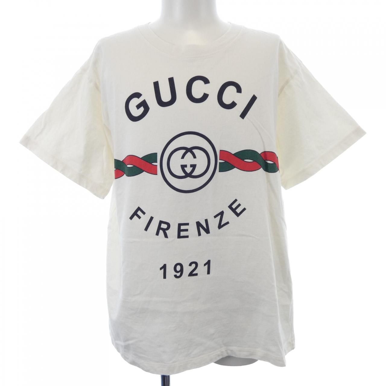 グッチ GUCCI コットンジャージー FIRENZE 1921 Tシャツ 616036 XJD 7 T