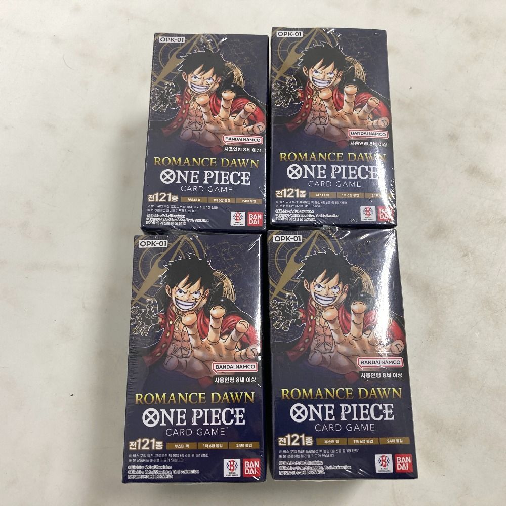 02w21031トレカ ワンピース ROMANCE DAWN CARD GAME 韓国版 4BOX