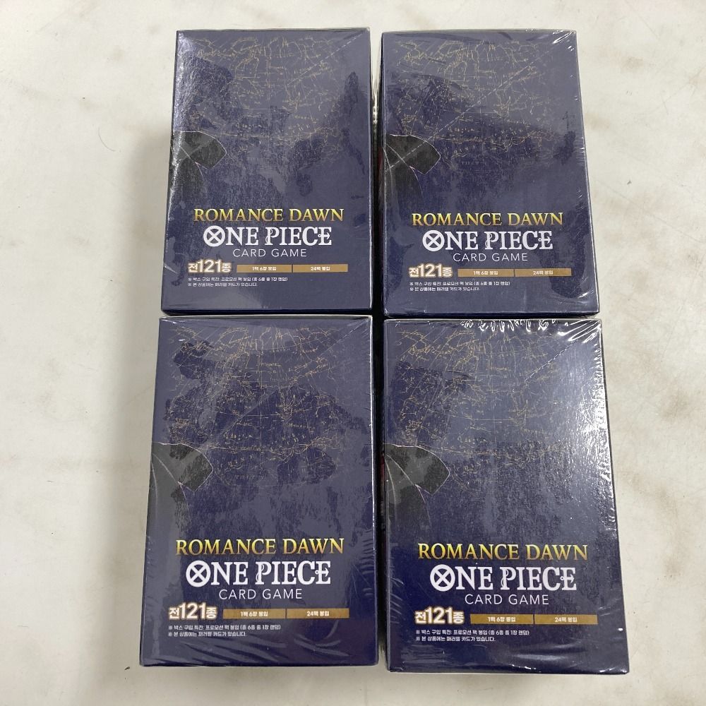 02w21031トレカ ワンピース ROMANCE DAWN CARD GAME 韓国版 4BOX