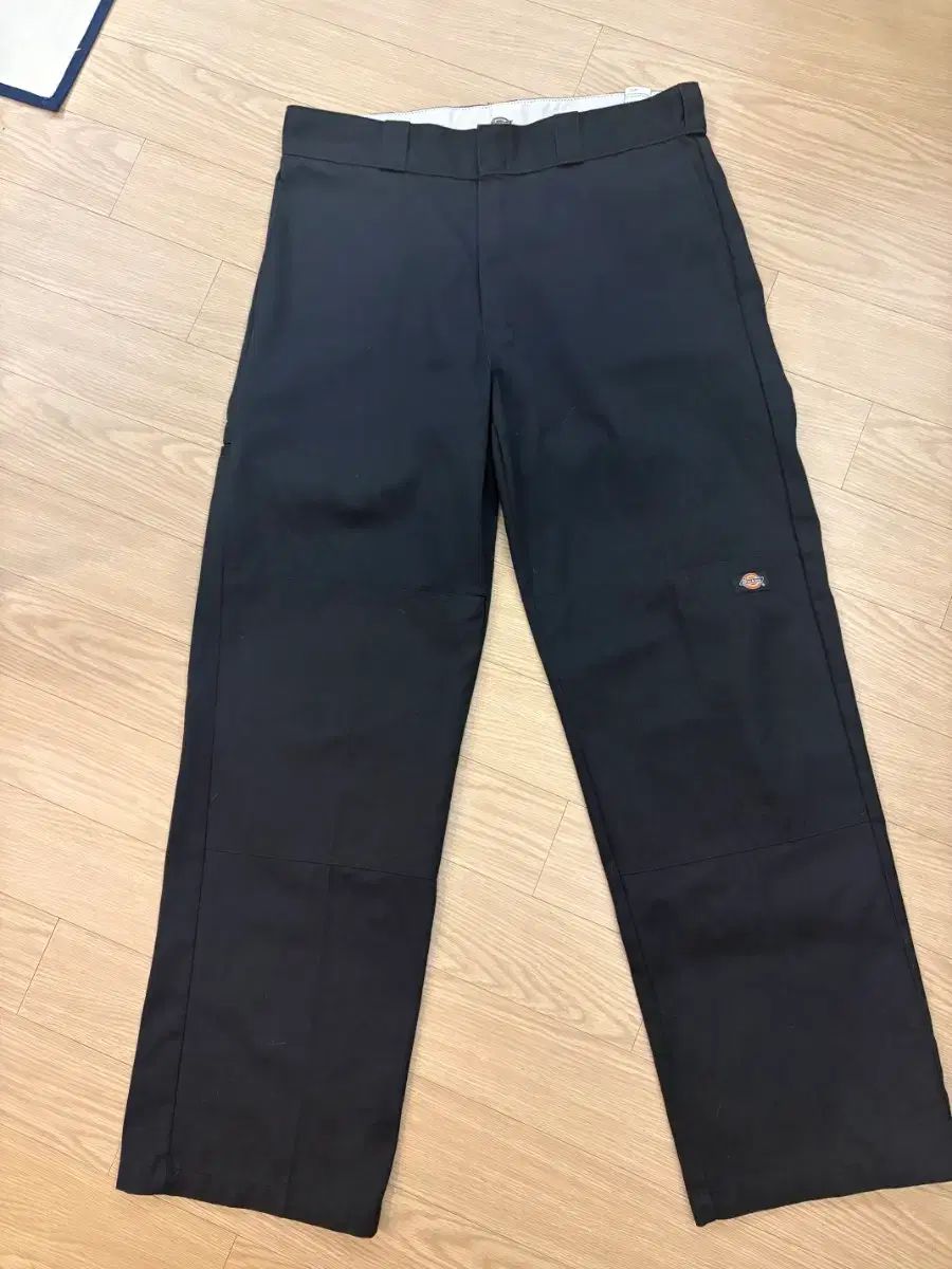 33 x 32 ディッキーズ ダブルニー パンツ ブラック
