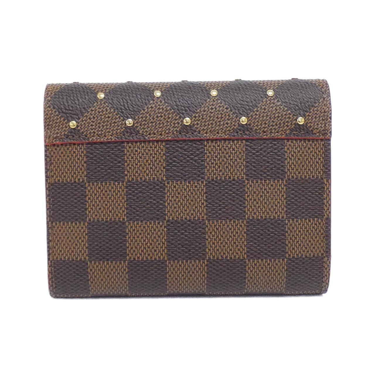 ルイヴィトン ダミエ スタッズ ポルトフォイユ ヴィクトリーヌ N 61013 財布