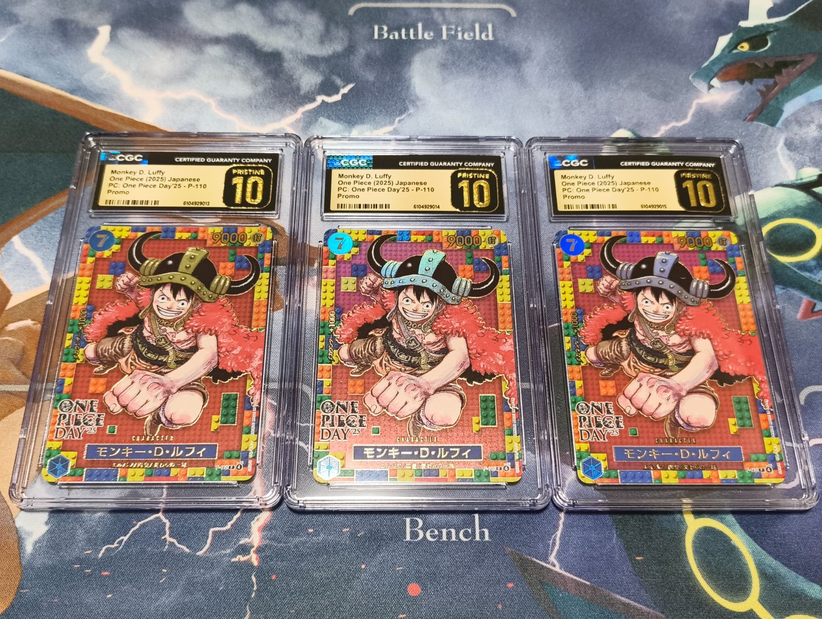 CGC PRISTINE10 3連番 ワンピースデイ25 プレミアムカードコレクション