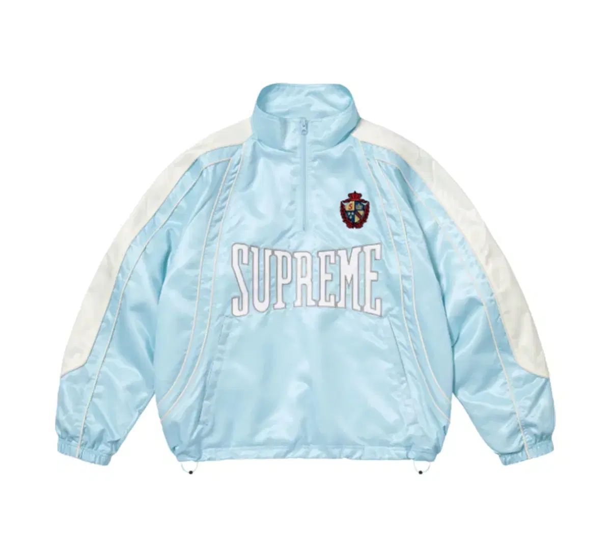 シュプリーム サテンパイピングプルオーバー シュプリーム サテン パイピング プルオーバー ライト ブルー - 25SS