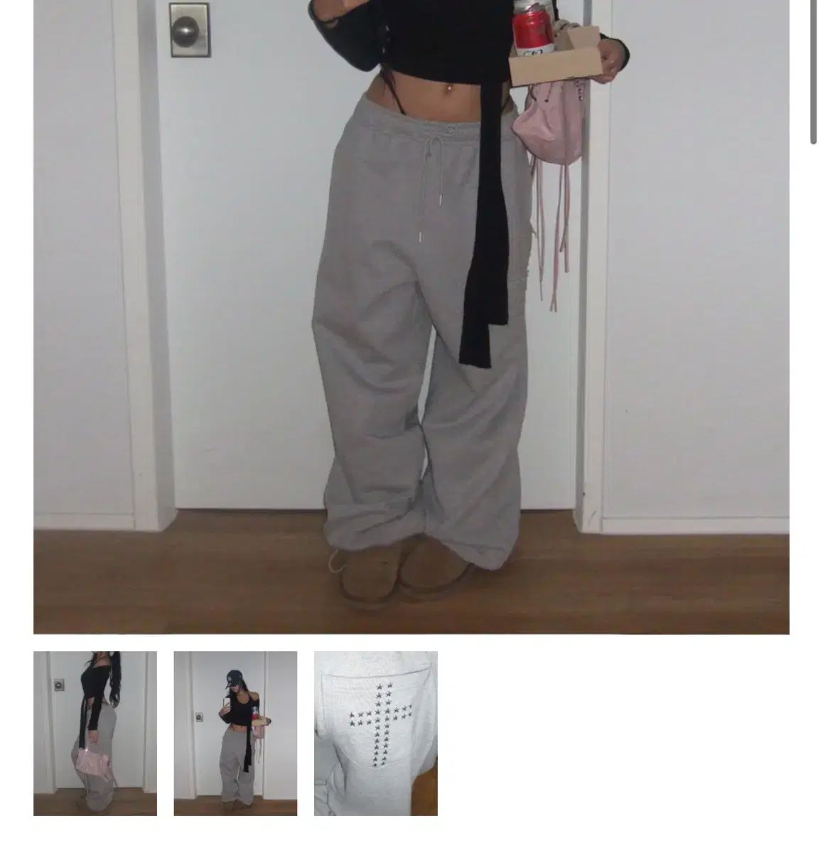 エンジェルナンバー555 セントデプト スウェットパンツ Grey