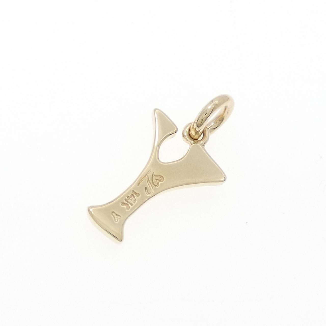  14 KYG イニシャルY ペンダント ブローチ コサージュ アクセサリー