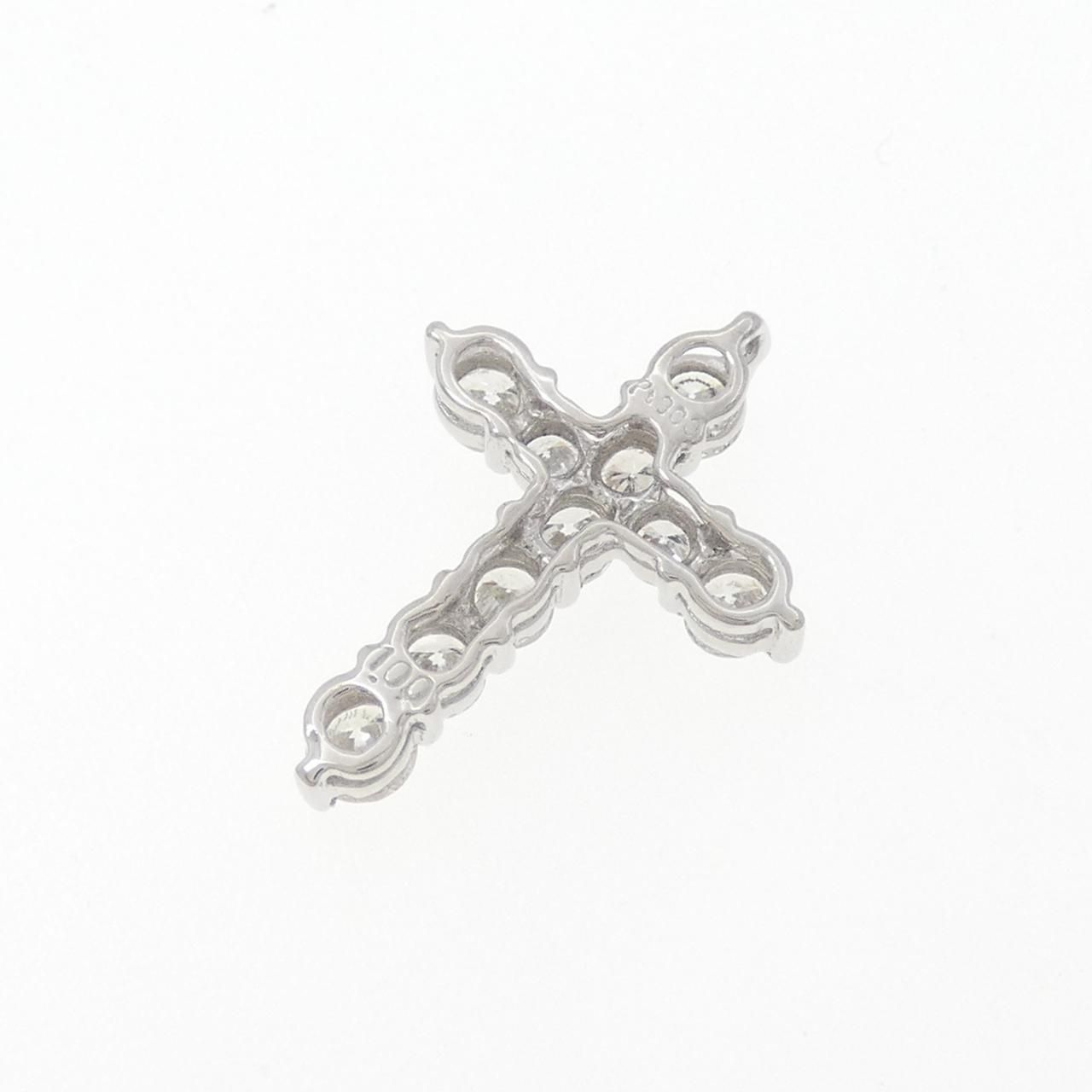 PT 900 クロス ダイヤモンド ペンダント 1.00 CT