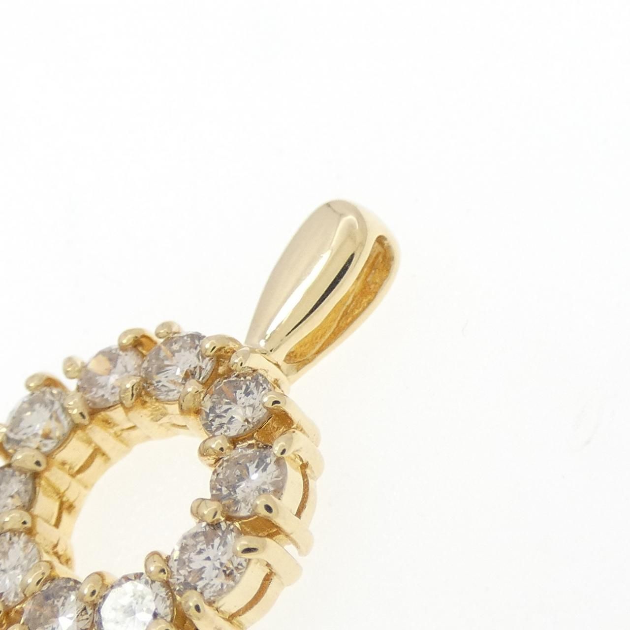  K 18 YG ダイヤモンド ペンダント 0.50 CT ブローチ コサージュ アクセサリー