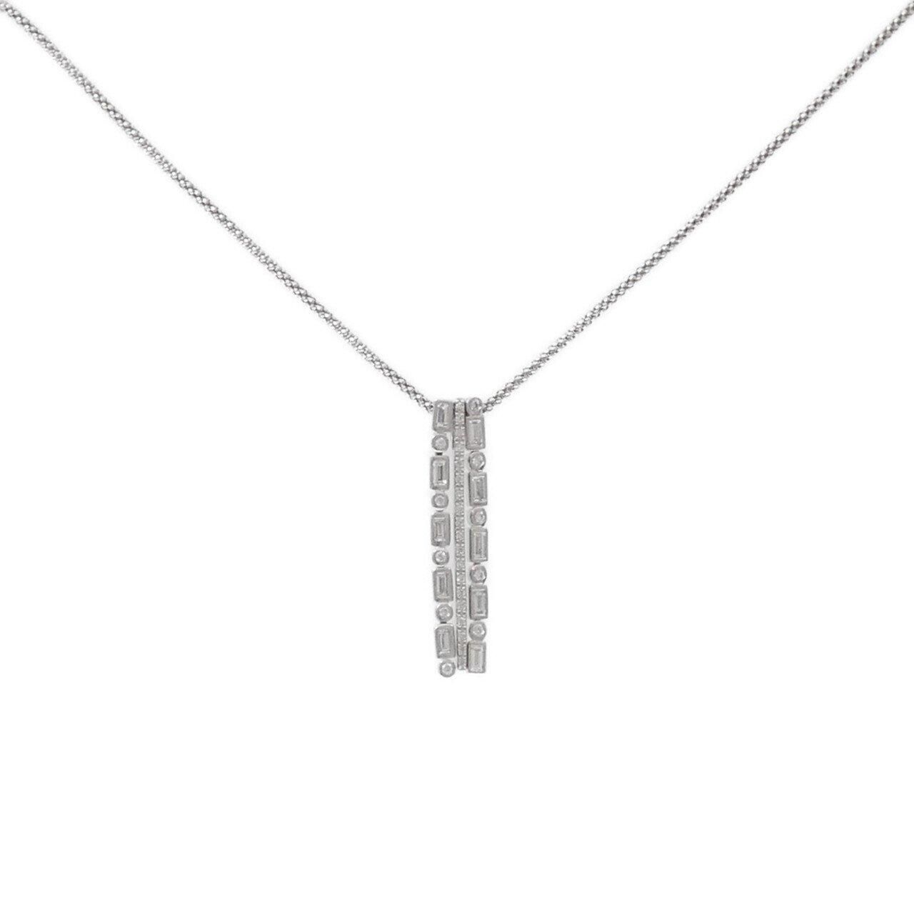 K18WG 2WAY ダイヤモンド ネックレス 0.43CT - メルカリ