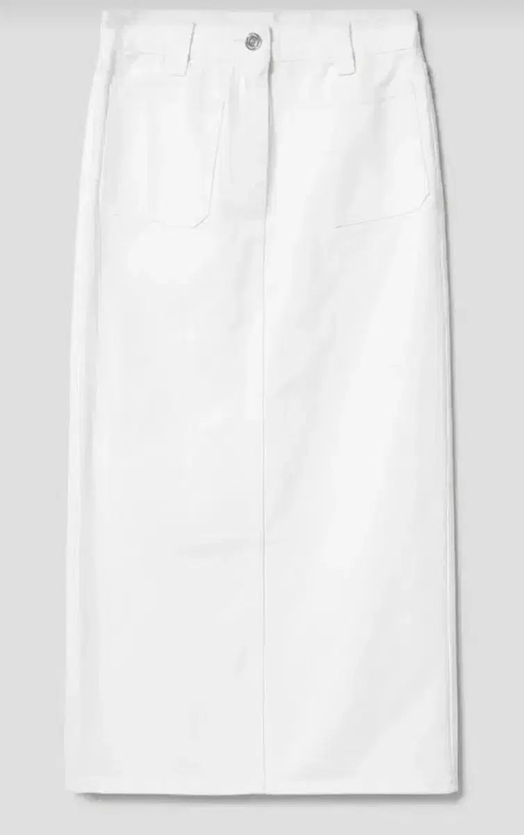 ディパーチャー デニム 白ロング丈スカート S