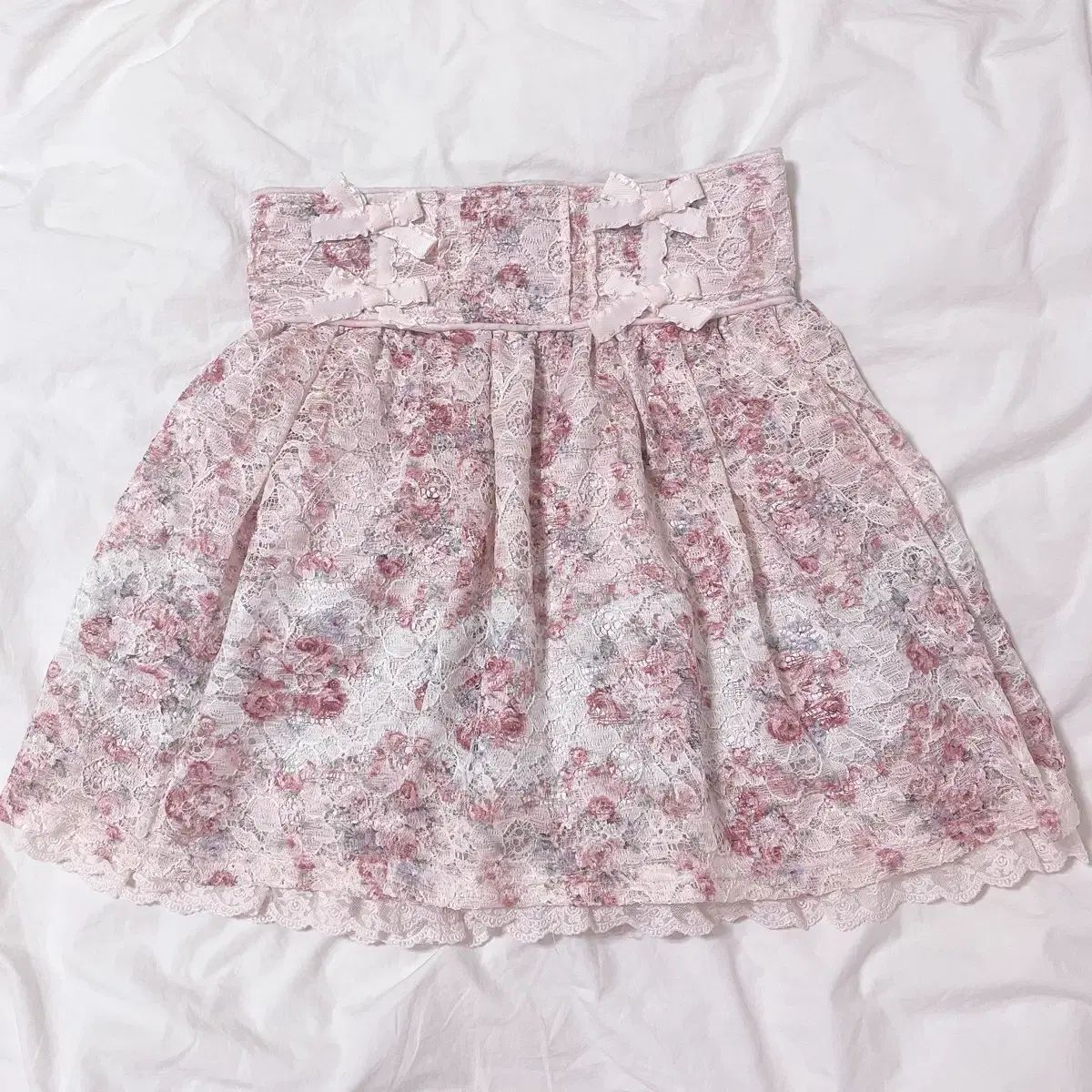 リズリサ リボン レース スカート スカパン 姫ギャル ロックギャル ラテギャル ヴィンテージ