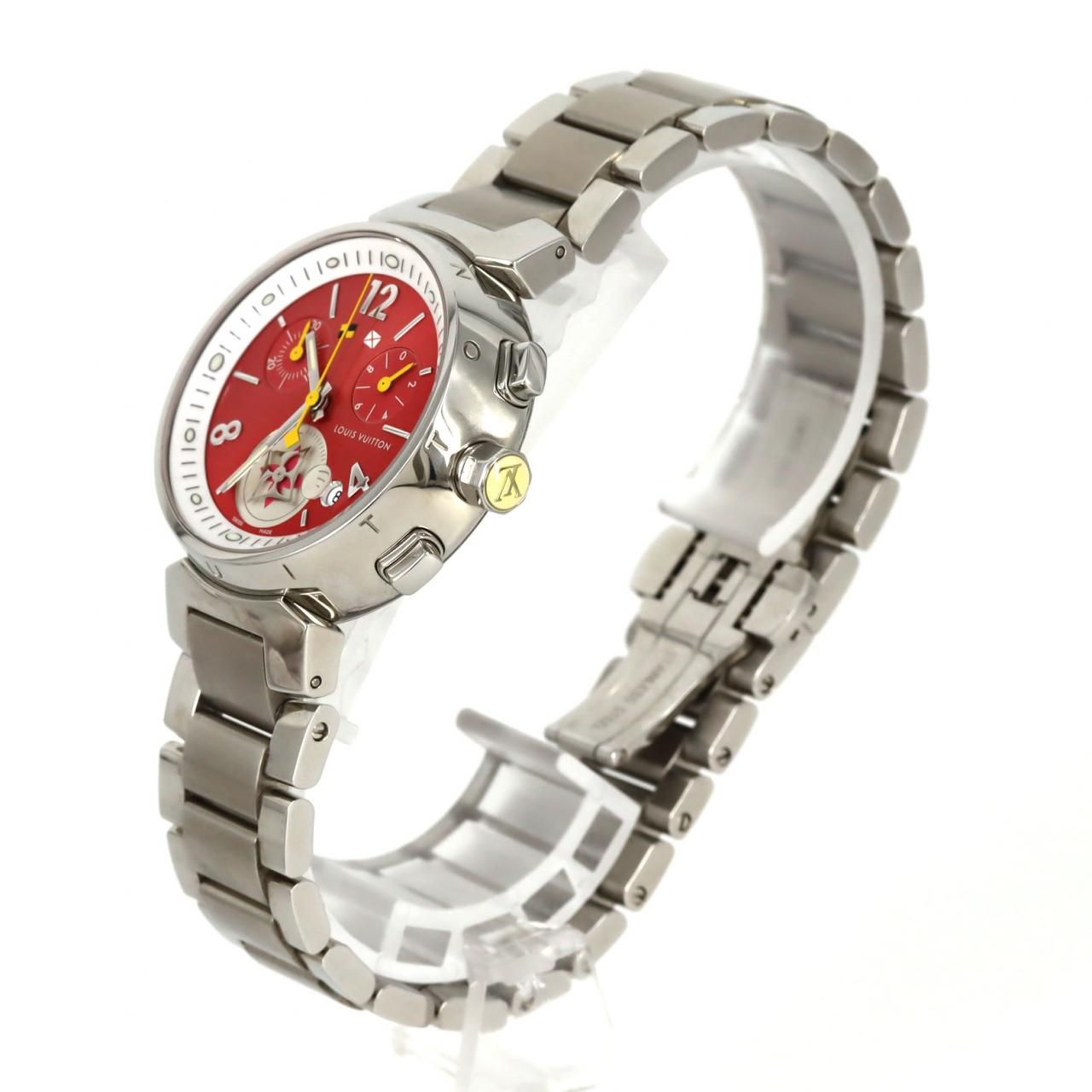 ルイヴィトン タンブールラブリーカップクロノ Q 1 G 03 SS クォーツ