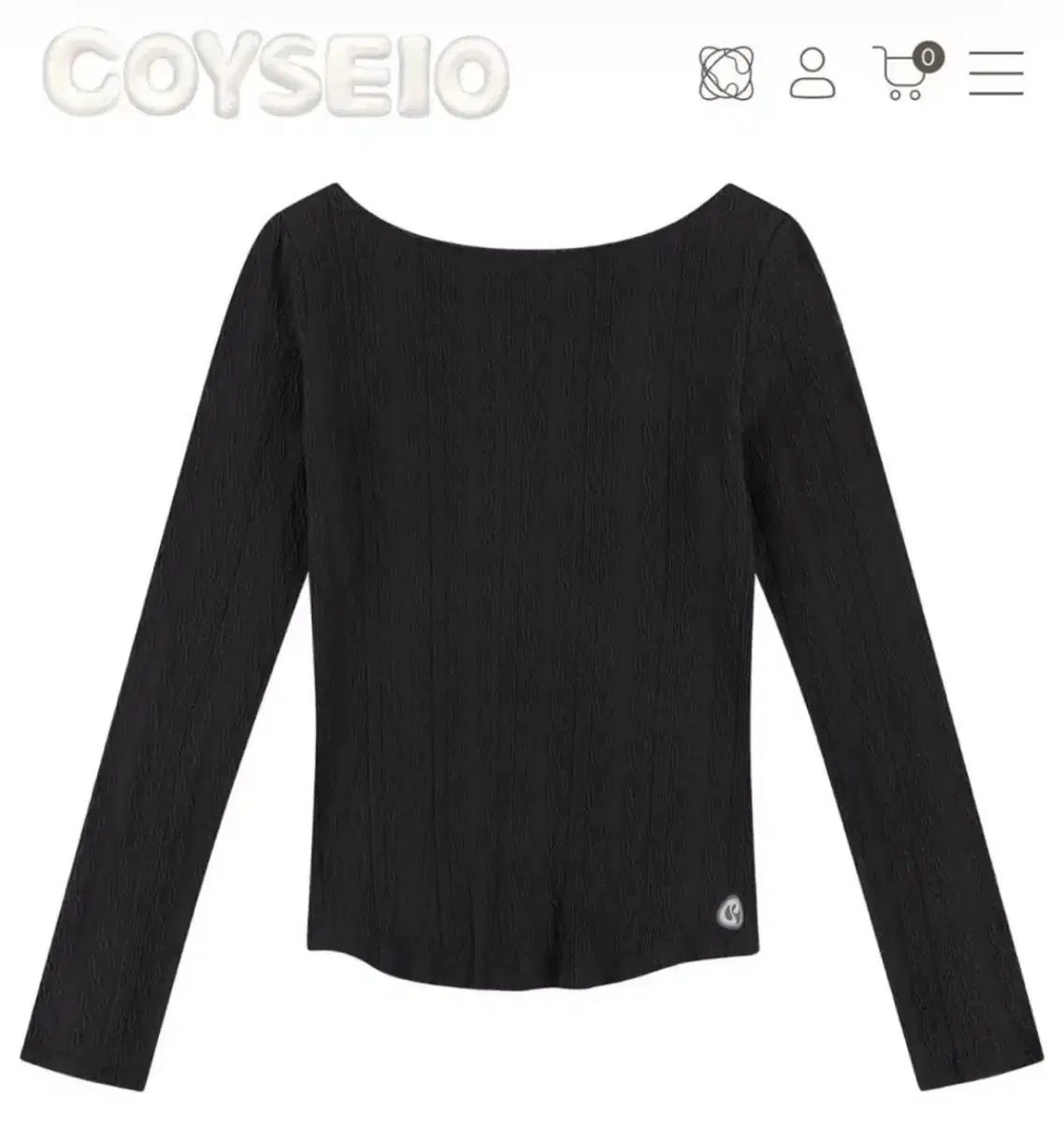 コイセイオ ツーウェイ ロングスリーブ Tシャツ チャコール