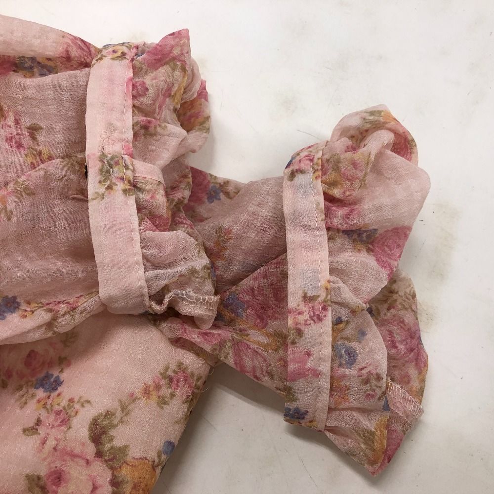 02w20206 リズリサ LIZ LISA 花柄 半袖 シフォン ミニワンピース