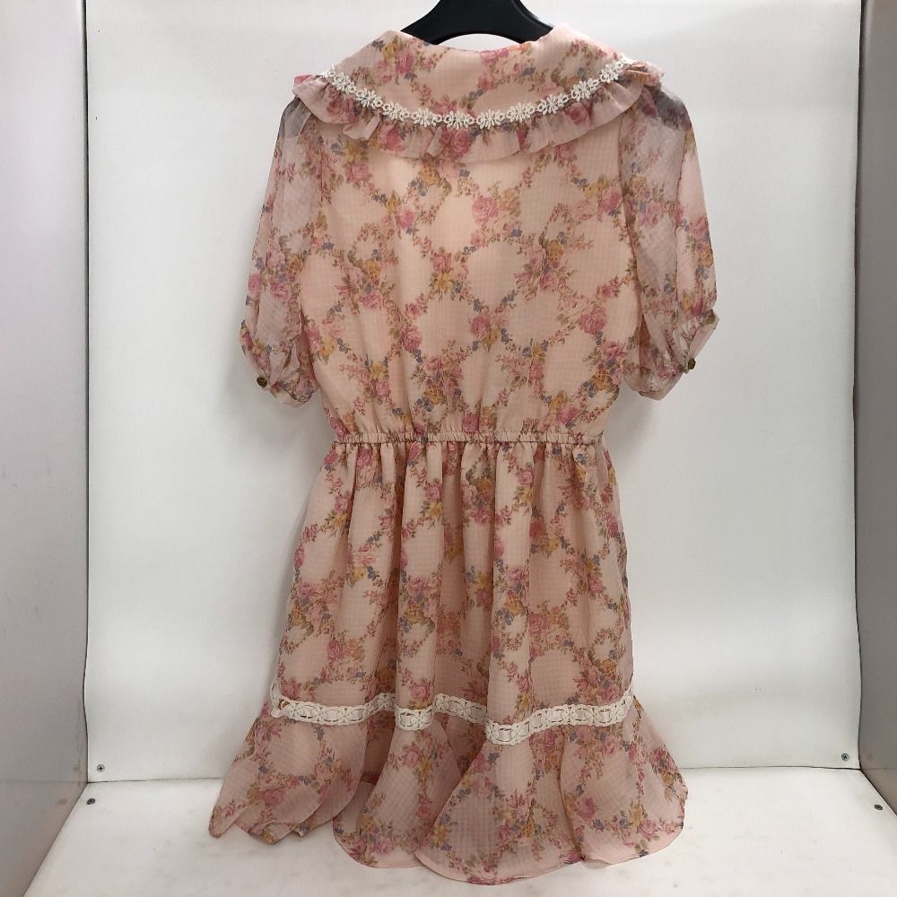 LIZLISA半袖ワンピース 02w20206 リズリサ LIZ LISA 花柄 半袖 シフォン ミニワンピース