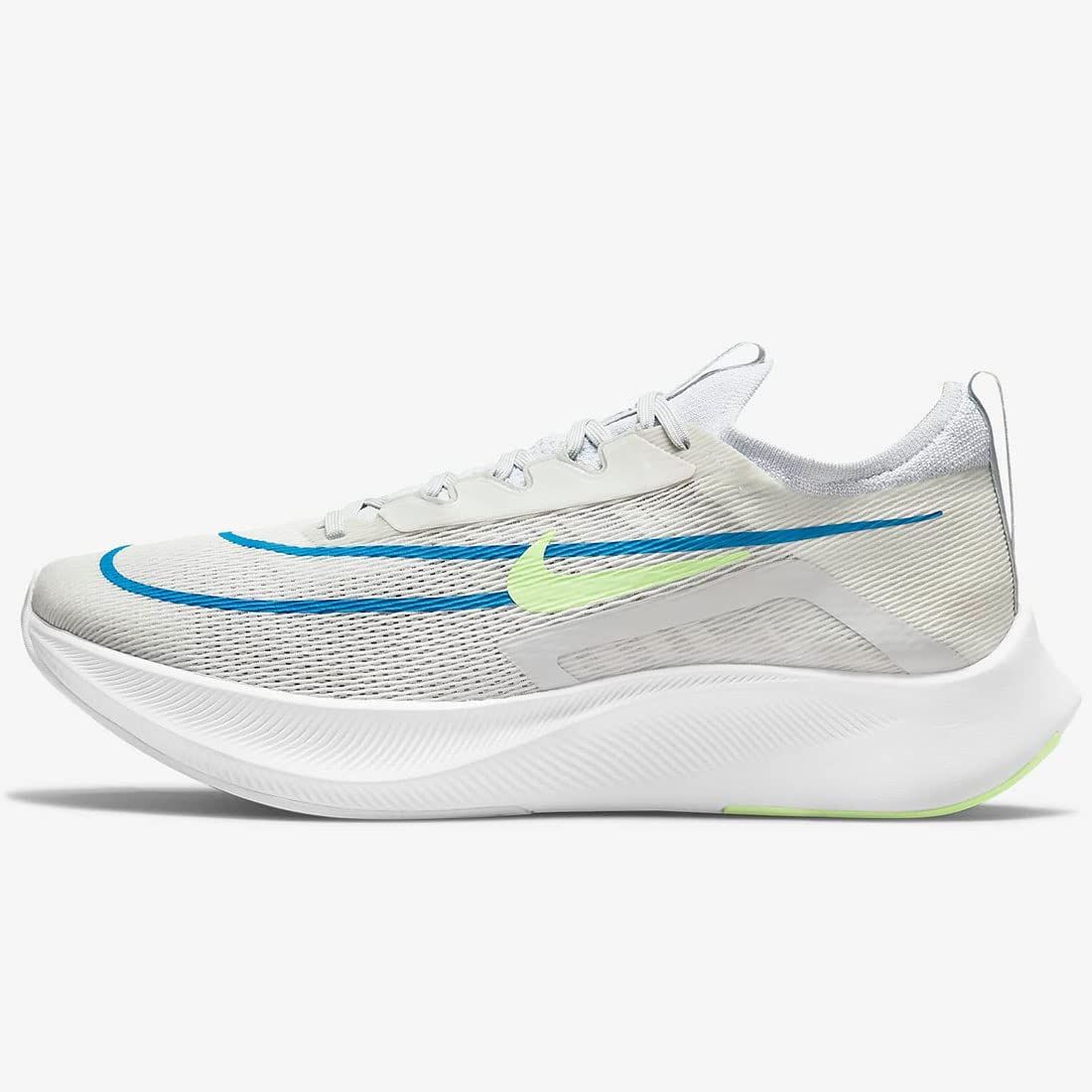 ナイキ ズーム フライ 4 ZOOM FLY サミットホワイト ピュアプラチナム インペリアルブルー ライムグロー CT 2392-100 25.5 cm 日本国