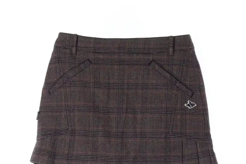 パーリーゲイツ CHECK プリーツ スカート/レディース0/AAAJCN2023