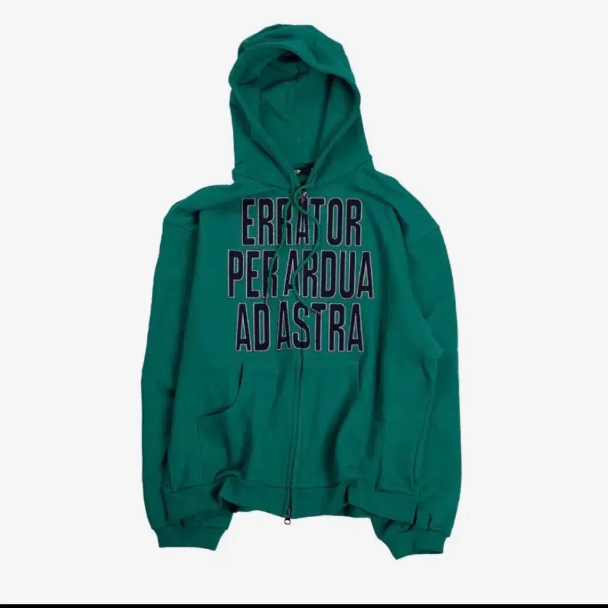 イアルティアル ツーウェイ フードジップアップ Tシャツ グリーン m