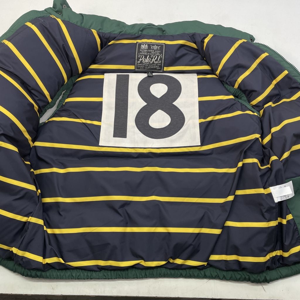 POLO RALPH LAUREN◆ダウンベスト/M/ポリエステル/NVY/ POLO RALPH LAUREN◇ダウンベスト/M/ポリエステル/NVY/