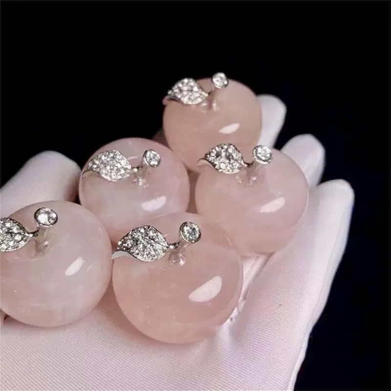 新品】 ローズクォーツ りんご アップル クリスタル パワーストーン