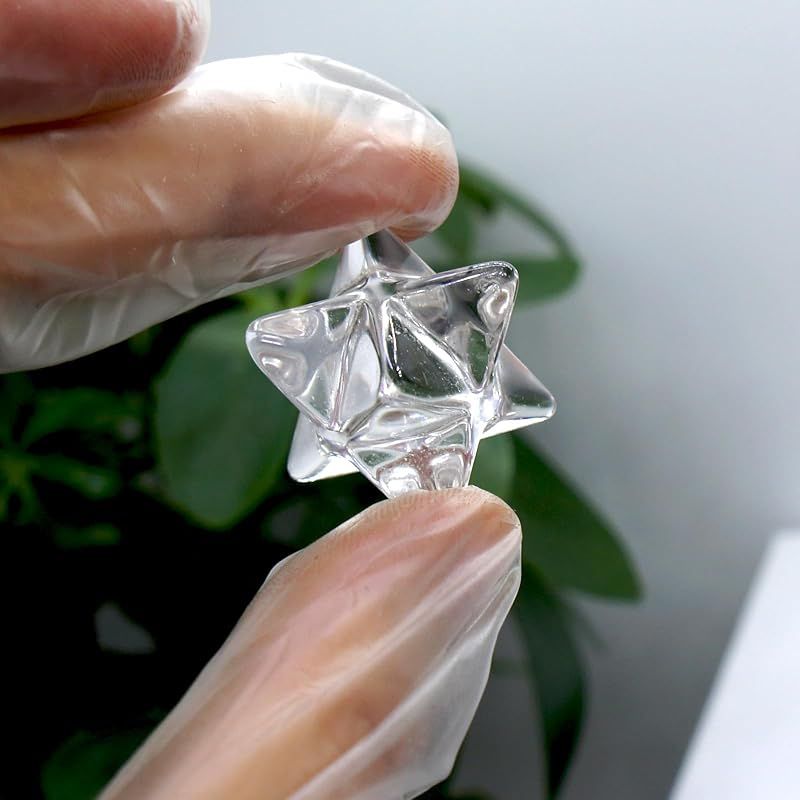 新品】 天然水晶 ヒマラヤ水晶 マルカバスター六芒星 厳選 上品水晶