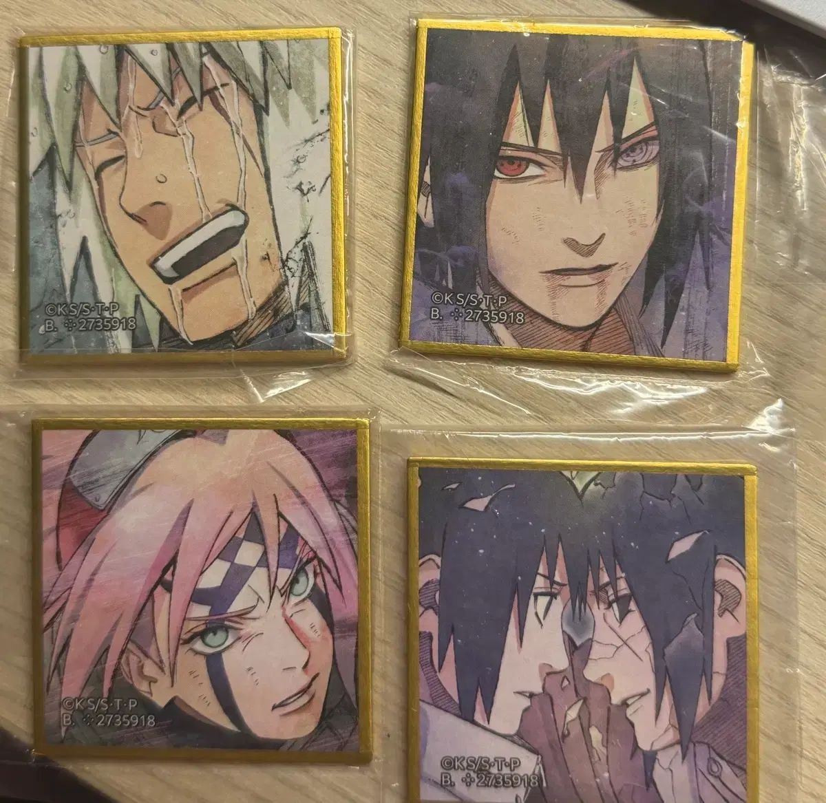 まとめ売り NARUTO -ナルト- ミニ ビジュアル色紙 ガチャ うちは