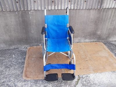 一部地域を除く 座面 日進医療器 NAH-L 7α アルミ軽量介助式車椅子 TS-25-1215-09