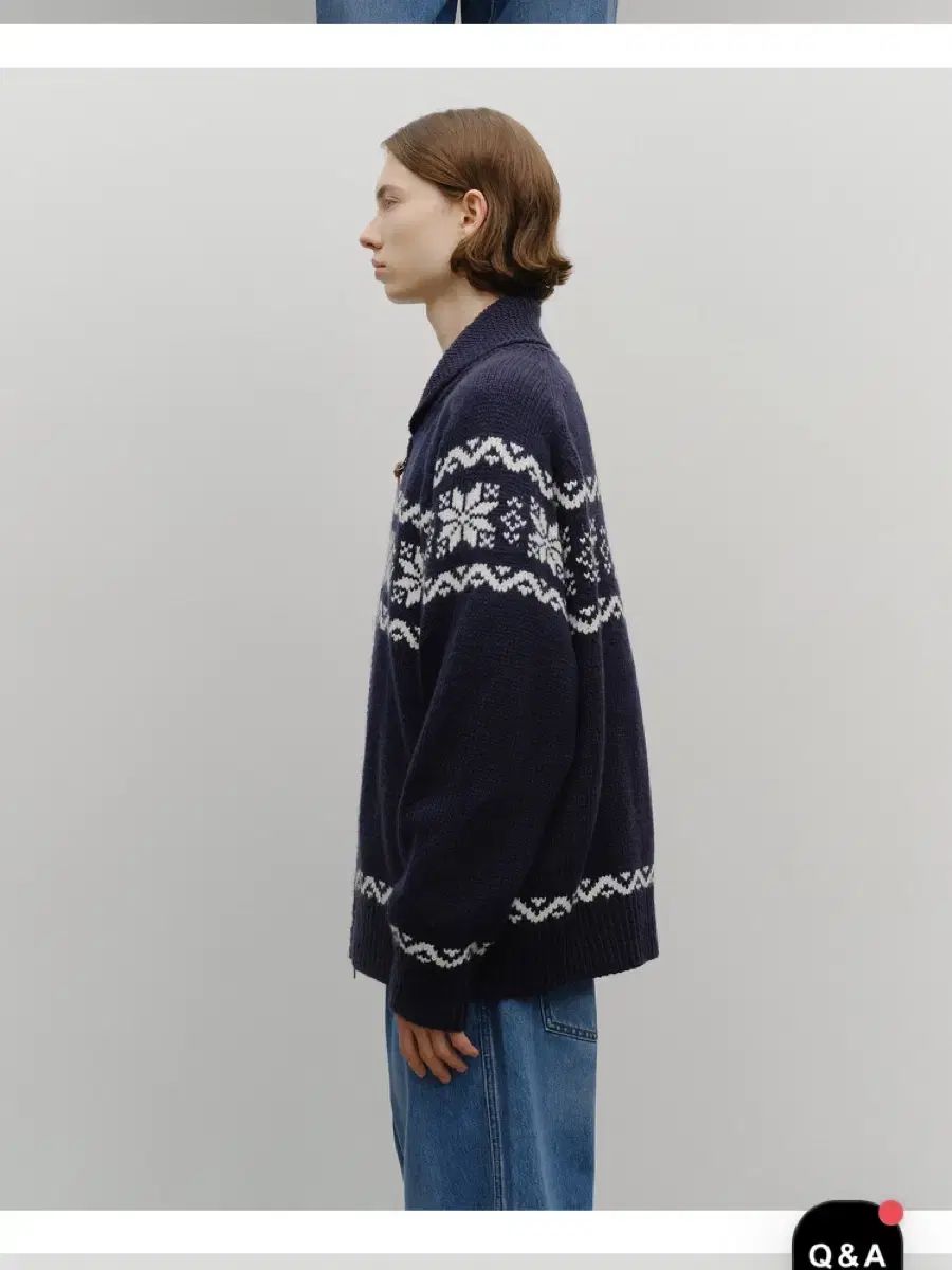 マリテフランソワジルボー ノルディック カウチン カーディガン