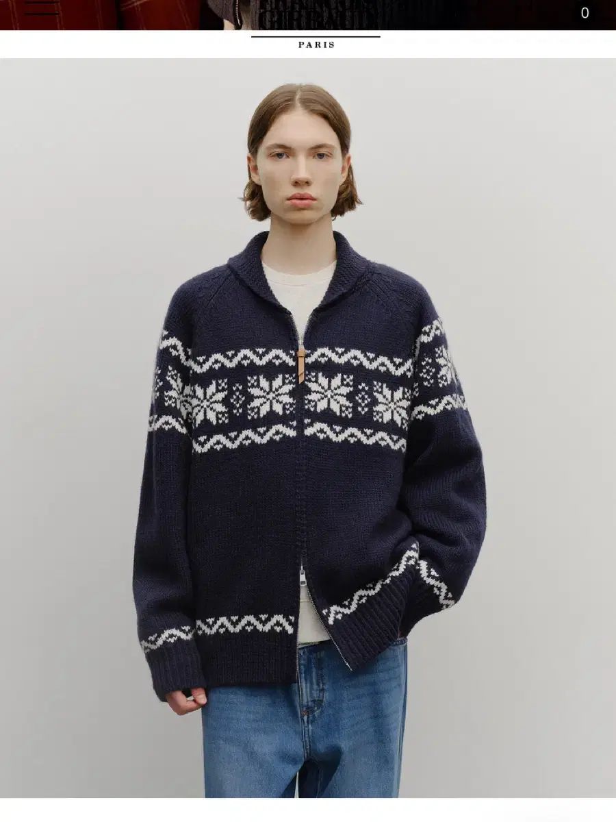 マリテフランソワジルボー ノルディック カウチン カーディガン