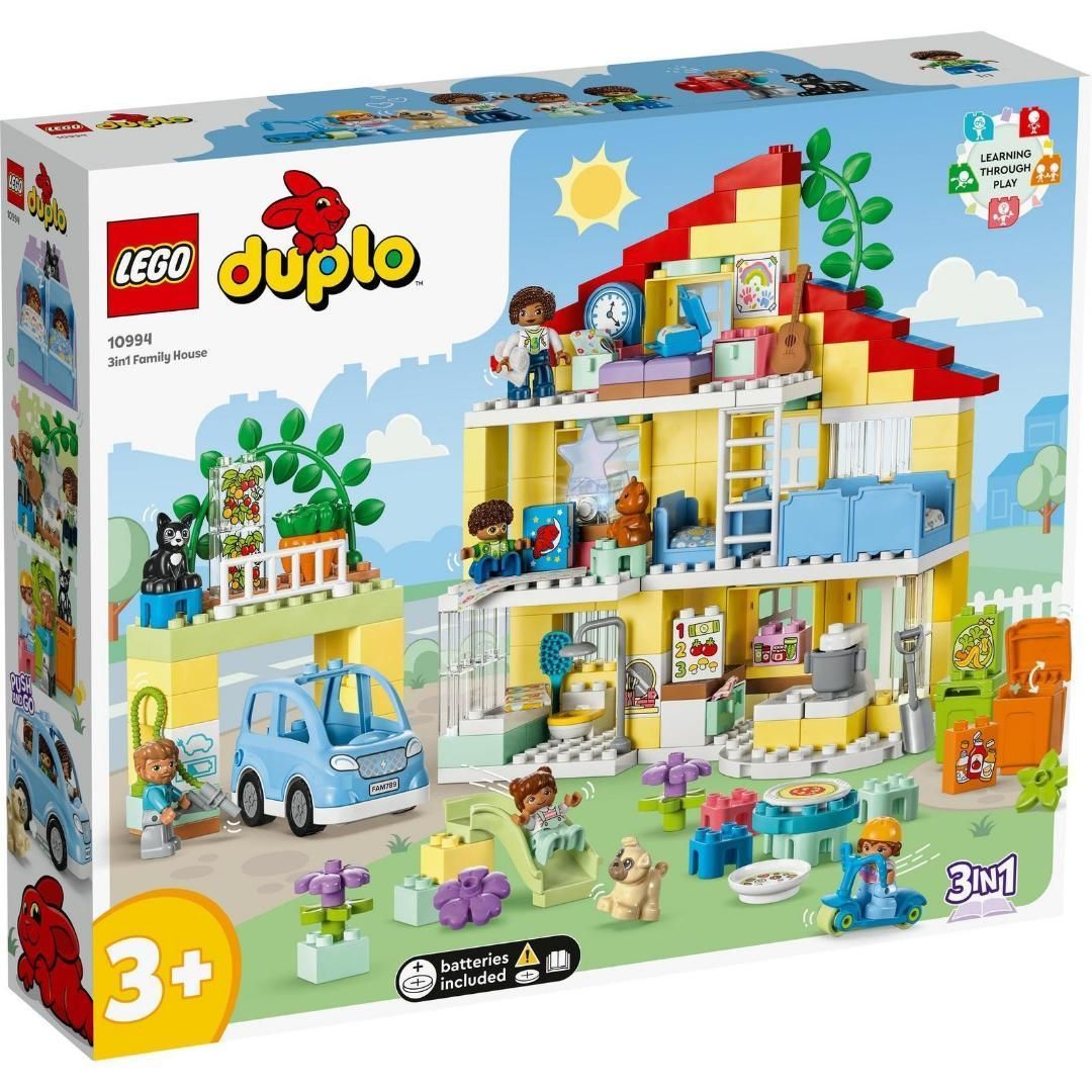 レゴ LEGO デュプロ デュプロのまち 3 in 1 みんなのおうち 10994 玩具 おもちゃ プレゼント ブロック 知育 男の子 女の子 子供 1歳半 2歳 6歳 幼児 ごっこ遊び