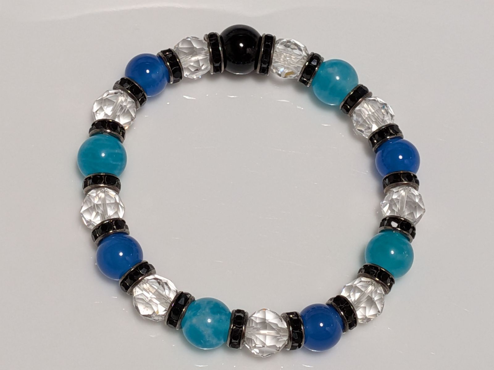 パワーストーン 天然石 ブレスレット アマゾナイト他 18 cm No.229