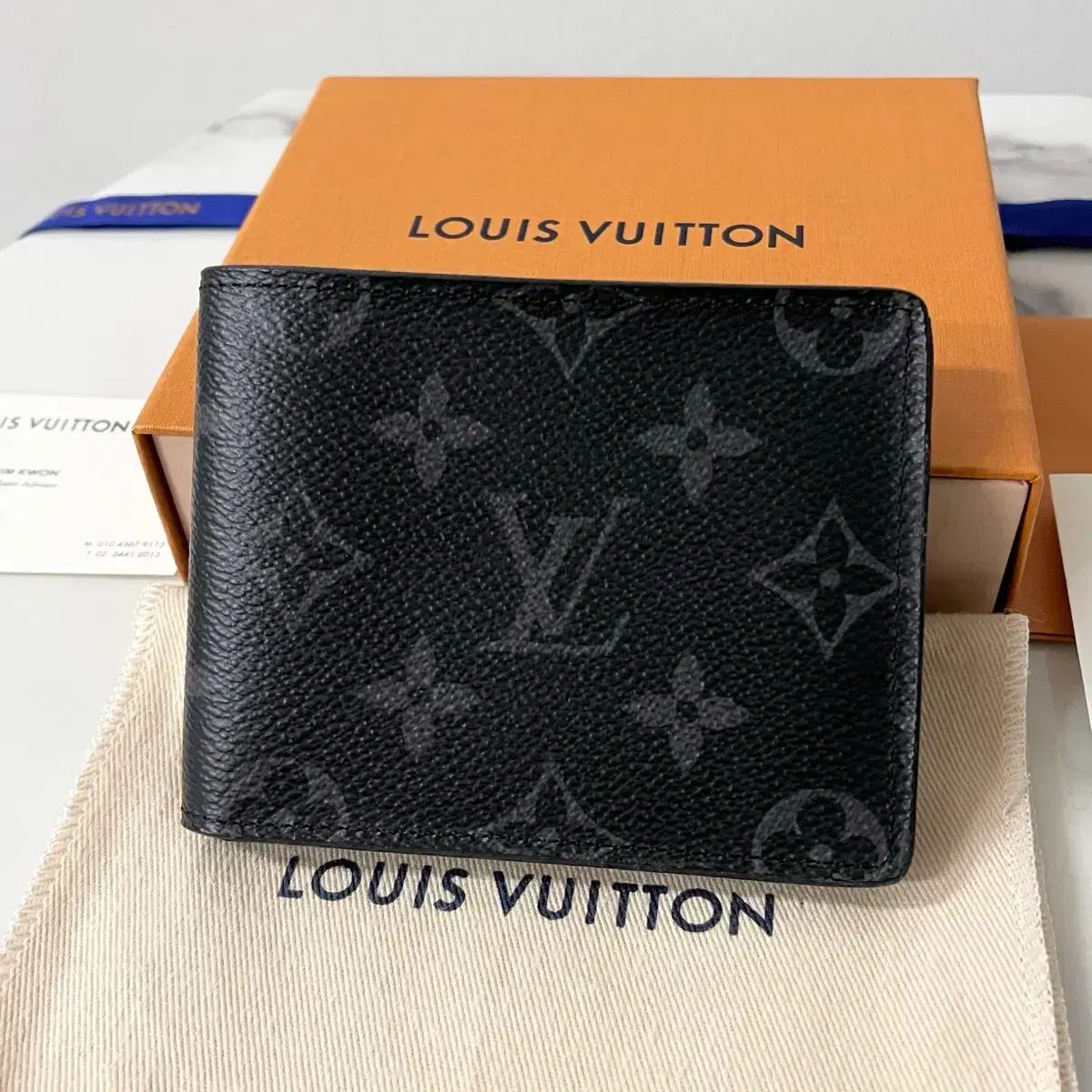 S級 新モデル Louis Vuitton スレンダー ウォレット エクリプス 二つ折り財布
