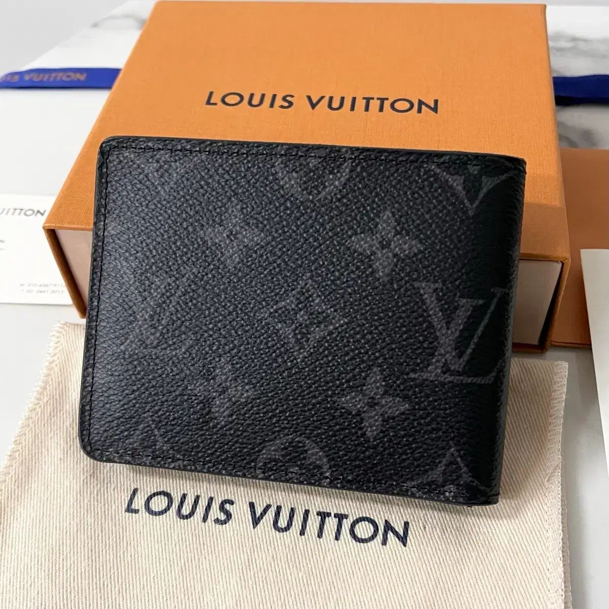 S級 新モデル Louis Vuitton スレンダー ウォレット エクリプス 二つ折り財布
