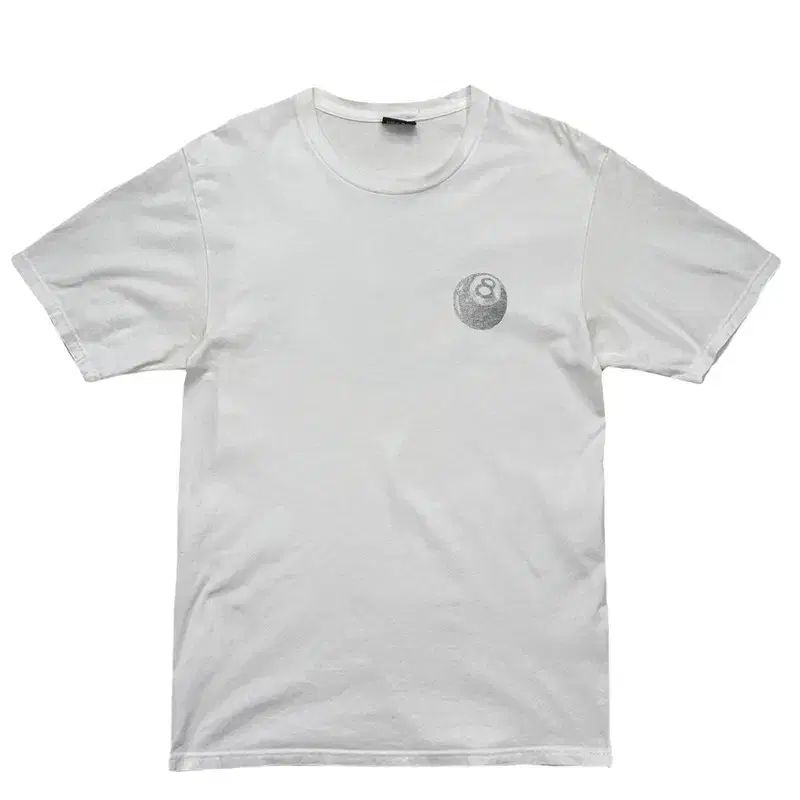 STUSSY Eight ボール 半袖Tシャツ 白 M 年末年始配送遅延お知らせ