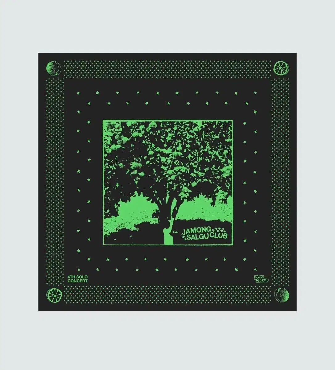 ハンロロ グレープフルーツアプリコット クラブ バンダナ