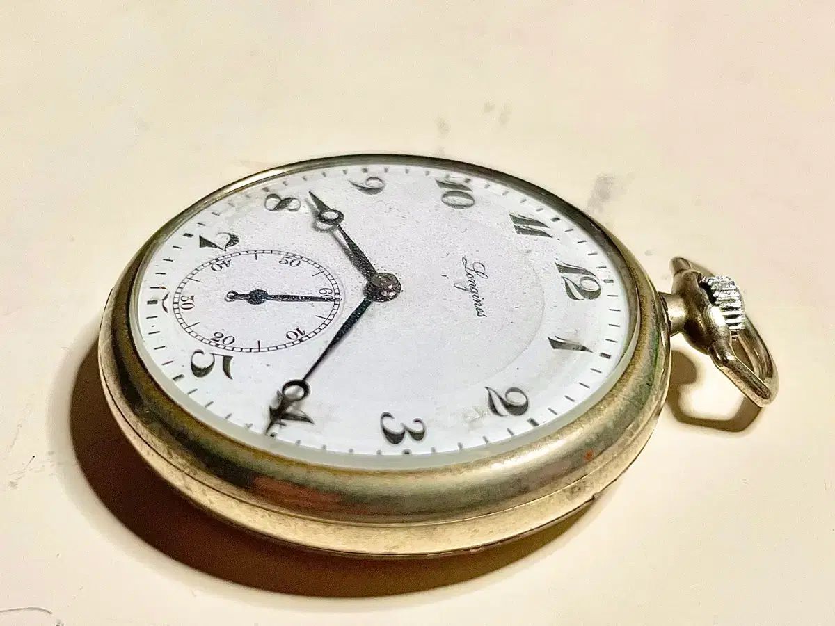  1920年代 ヴィンテージ LONGINES ロンジンの懐中時計 デニム 自動巻き時計 腕時計(アナログ)