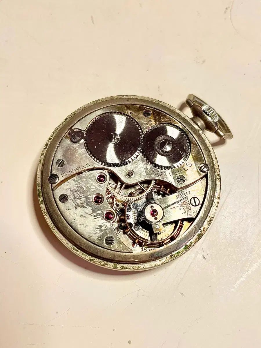 1920年代 ヴィンテージ LONGINES ロンジンの懐中時計 デニム