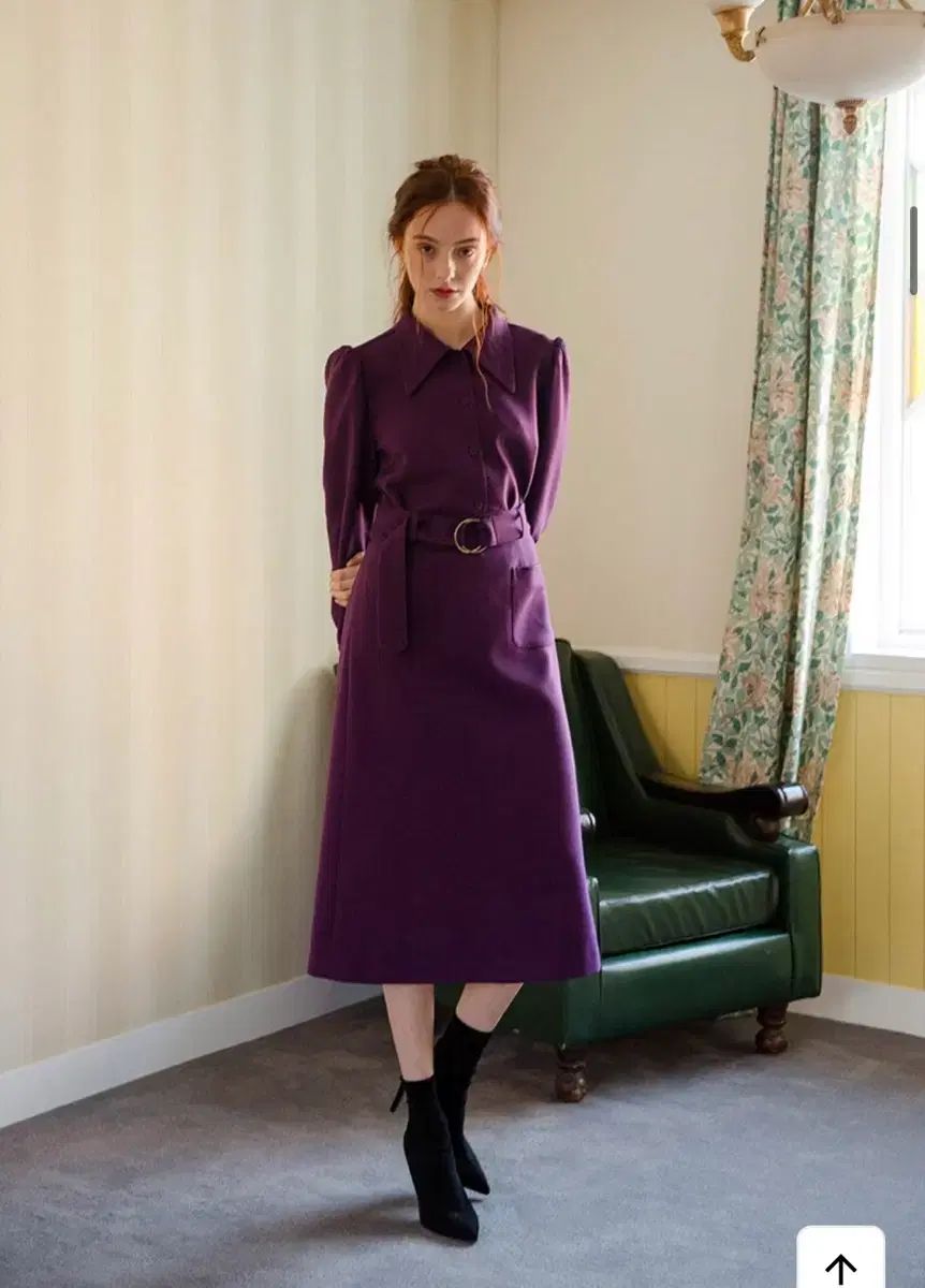 イルルトゥリス イルリュージョン パープル パフ ブラウス スカート セットアップ