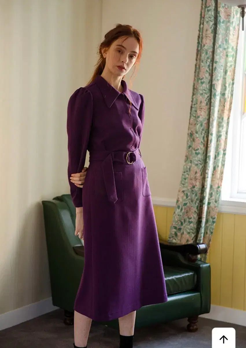 イルルトゥリス イルリュージョン パープル パフ ブラウス スカート セットアップ