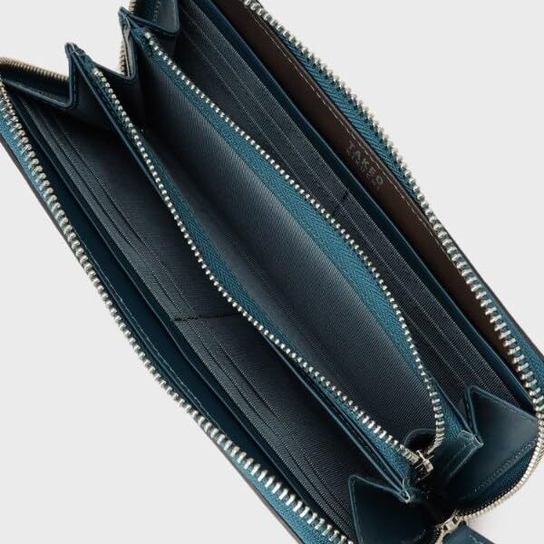  タケオキクチ 財布 レザーリップルシリーズ ロングウォレット メンズ チャコールグレー 014 00 小銭入れ コインケース 財布 ケース 小物入れ