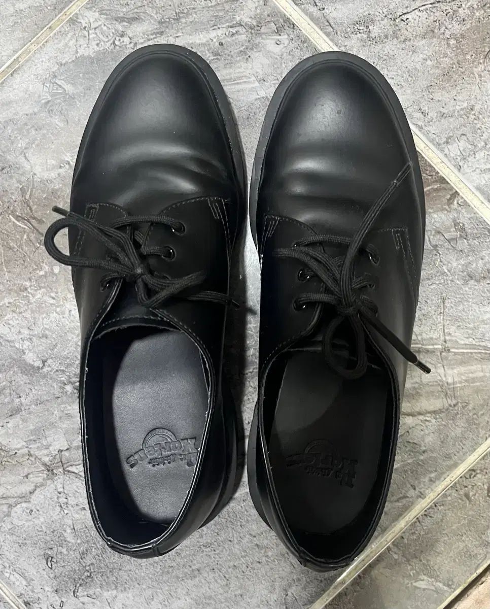 DR MARTENS ドクターマーチン ウール ブラック ダービーシューズ 270 uk 8
