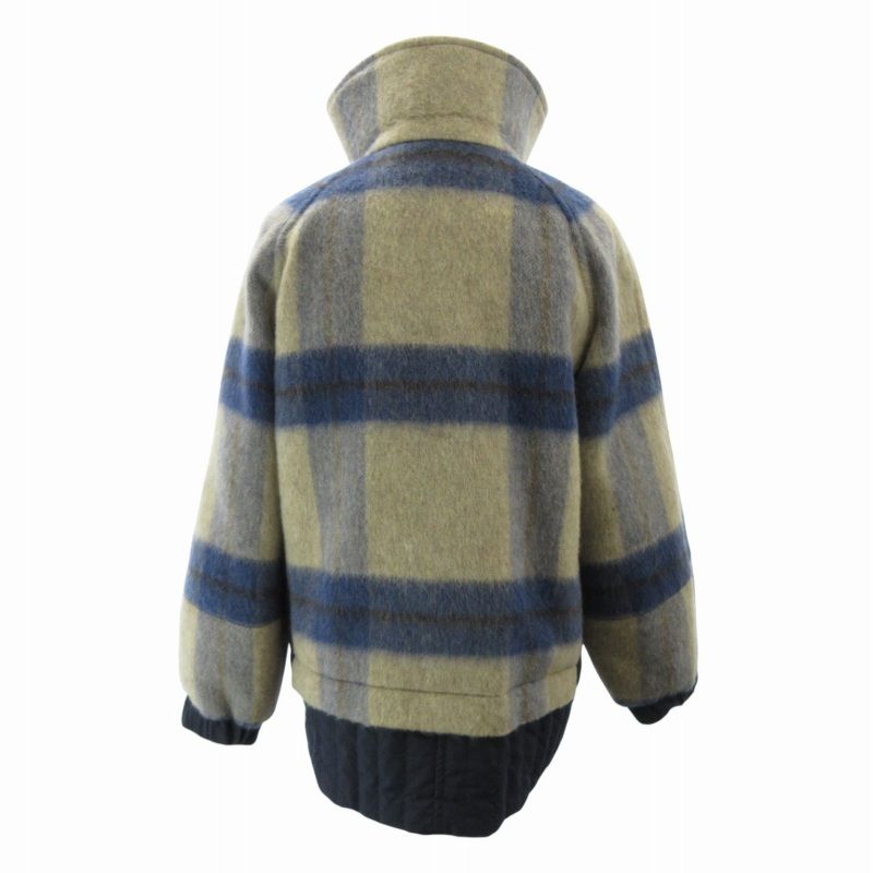 ダイアグラム　ウールコンビ　ジャケット　シャギー　モヘヤ　ウール　切替ホワイト OUTER PRE ORDER 10%OFF | GRACE CONTINENTAL グレースコンチネンタル