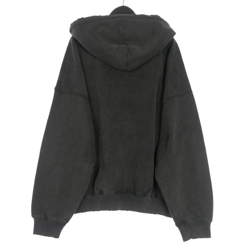 ワークエッジ WOKE EDGE 25AW After Hoodie ダメージ加工 ロゴプリント